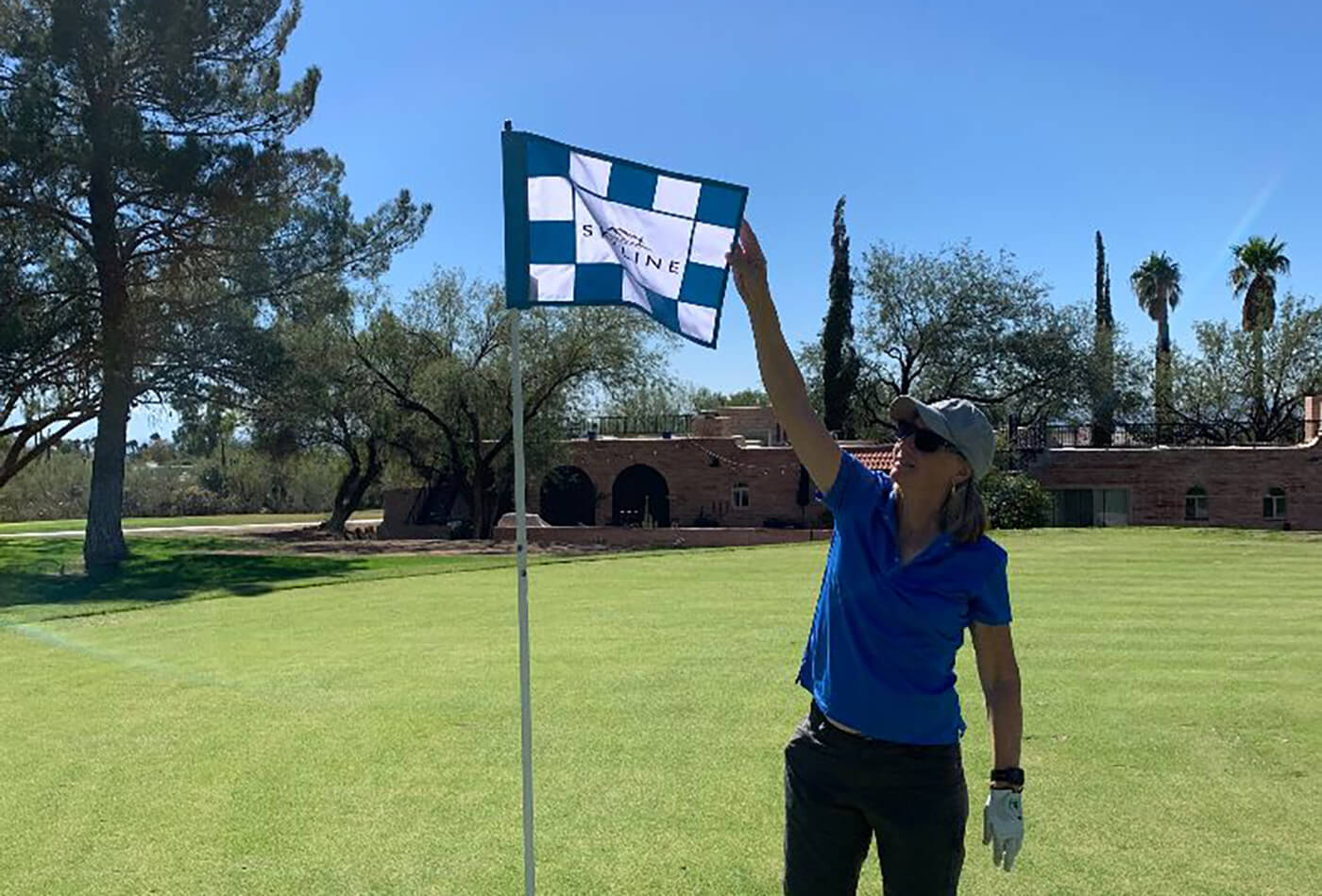 Skyline golf flag