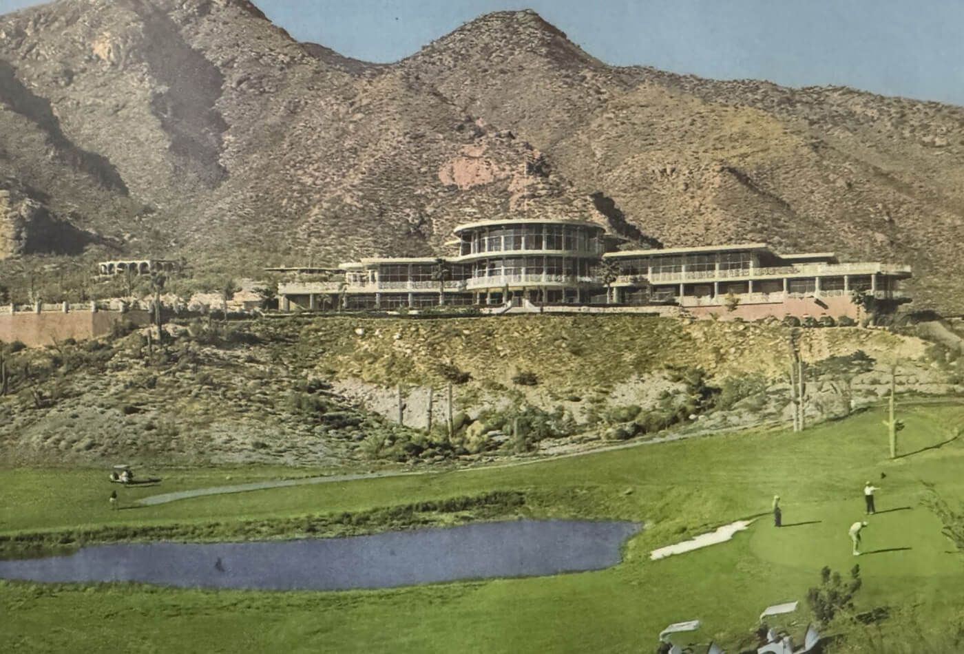 vintage photograph of the clubhouse