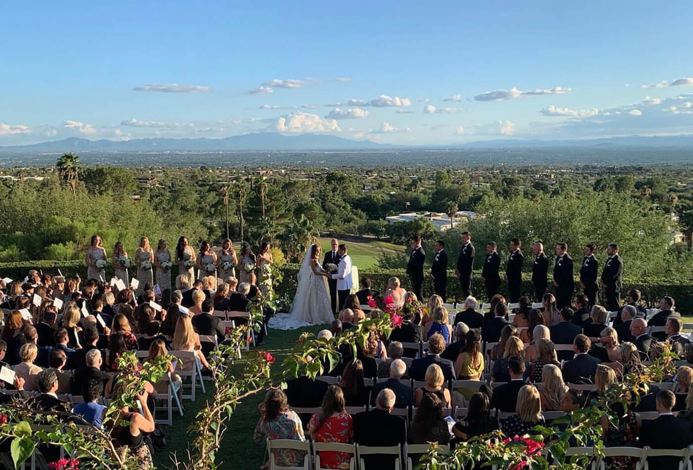 outdoor wedding ceremony